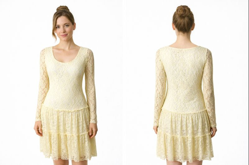 A'reve: yellow floral dress