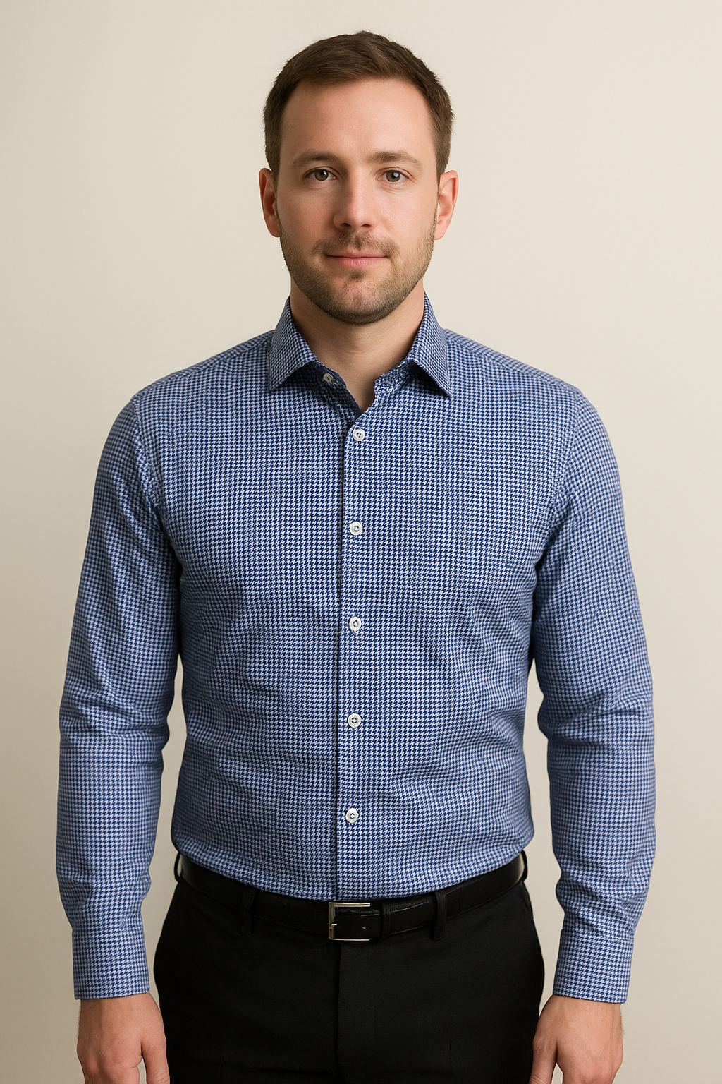 Calvetti: Blue Button-up