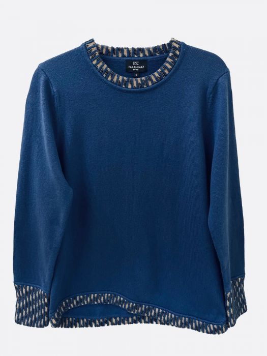 Farah Naz New York Cashmere Cotton Sweater